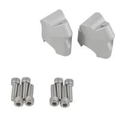 Barras Elevadoras Adaptador Montaje Elevador Manillar Motocicleta espaciadores Resistentes Abrazadera extensión para 450MT para 800MT Abrazadera Manillar(Silver)