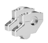 Barras Elevadoras Elevadores Abrazadera Manillar Motocicleta para Triumph para Bonneville para T100 2001-2024 con Desplazamiento 1" y 25,4 mm Abrazadera Manillar(Silver)