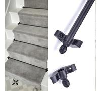 Barras Para Alfombras De Escalera,66-122cm,Conjunto 1-3-5-10-12,Material De Metal,Ideal Para Uso En Hotel Y Teatro(12pcs,117cm/46in)