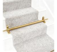 Barras para alfombras de Escalera, Barras Personalizadas para alfombras de Escalera de 24 a 48 Pulgadas, tubulares de latón para hoteles, Apartamentos, teatros y Salas de conciertos - Paquet