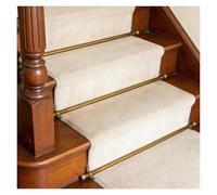 Barras para alfombras de Escalera, Juego de 16 Barras de latón para alfombras de Escalera, Soportes de fijación de Alfombra de 96,5 cm (38 Pulgadas) para Uso doméstico y Comercial, Ideales p