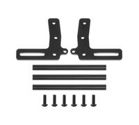 Barras Parachoques de Aluminio 1 10 RC Crawler Parachoques Delantero Compatible con chasis FJ40 Power Wagon Cliffhanger Body(Black)