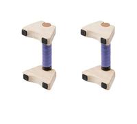 Barras Paralelas para Flexiones Soporte de madera for flexiones con asas antideslizantes, tabla for fitness, barra paralela calistenia, equipo ejercicio for el hogar(20CM-Bearing 400KG)