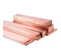 Barras planas de cobre, placas, tiras, láminas, varillas, varios tamaños Adecuado para joyería y manualidades(Length 100mm 1pc,6x35mm)