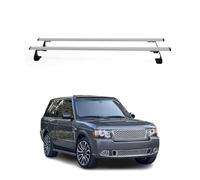 Barras portaequipajes básicas compatibles con Land Rover Range Rover Vogue L322 2001-2012 Plata 2X