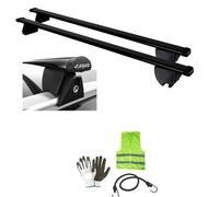 Barras portaequipajes de acero Farad compatibles con Mini Mini Countryman Pasamanos bajo 5P año 2024 en adelante Hilo 110 cm 214 Par de barras homologadas para coche + Kit de montaje máx. 75 kg