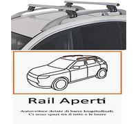 Barras de Techo GREEN VALLEY TRAX para Railing Estándar | Aluminio | 90 kg | Antirrobo | 120cm