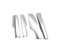 Barras portaequipajes Embellecedor tapa extremo riel barra techo para Toyota para Land para Cruiser 200 para LC200 para FJ200 2008-2020 Barra Techo Auto(Silver 1set)