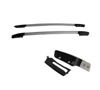 Barras portaequipajes Negras para Techo de Coche Compatible con Ford Ranger Wildtrack 2012, 2013, 2014, 2015, 2016, 2017, 2018 y 2019 T6 y T7 de Doble Cabina.(Silver (Screw))