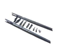 Barras Portaequipajes Portaequipajes Aluminio Para Land Para Rover Para Discovery 3 4 LR3 LR4 2003-2017 Juego Rieles Techo(Silver)