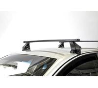 Barras portaequipajes RIC-K1 de acero compatibles con Audi A4 (B6/8E/8H) 4 puertas desde 2000 hasta 2004 con techo estándar - Homologadas TUV-GS