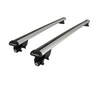 Barras portaequipajes SIME de aluminio compatibles con Jeep Avenger 4xe Hybrid desde 2025 en adelante con pasamanos altos railing abiertos