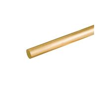 Barras redondas de bronce, Barra redonda de latón H59 dorada de 4-20 mm x 200-500 mm for trabajos de torno y manualidades.(12x500mm)