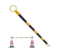 Barras Retráctiles De Alta Visibilidad Para Conos De Tráfico Postes De Conexión Telescópicos Para Barricadas Control De Tráfico Y Gestión De Seguridad(Black and Yellow,1Pcs)