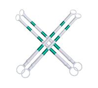 Barras Retráctiles Para Conos De Tráfico 6Pcs Postes De Conexión Retráctiles Barricada Telescópica For Gestión Del Tráfico Conos Buena Tenacidad Y Alta Resistencia(White and green,4Pcs)