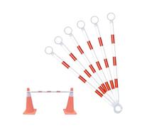 Barras Retráctiles Visibilidad Para Conos De Tráfico Postes De Conexión Telescópicos Para Barricadas Control De Tráfico Y Gestión De Seguridad(Red and White,6Pcs)