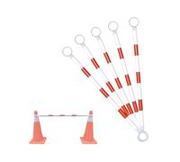 Barras Retráctiles Visibilidad Para Conos De Tráfico Postes De Conexión Telescópicos Para Barricadas Control De Tráfico Y Gestión De Seguridad(Red and White,5Pcs)
