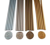 Barras Silicona Caliente 7mm 20 unids/lote barras de silicona de pegamento termofusible de color metal antiguo for pistola sello de cera manual dorado/plateado/champán/bronce Barras De Silicona(7mm 4-
