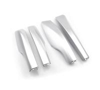 Barras Techo Baca Coche para Toyota para Land para Cruiser para Prado LC200 2008-2021 Rieles De Techo Coche Tapa Final Cubierta Protección Shell Exterior Negro 4 Uds(Plata)