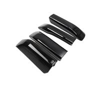 Barras Techo Baca Coche Portaequipajes Techo Plateado/Negro para Toyota para 4Runner N210 N280 2003-2009 2010-2020 Cubierta Extremo Riel Barra Embellecedor Tapa 4 Uds(2010-2020 Black)