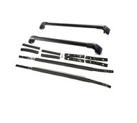 Barras Techo Coche 2 Uds para Mitsubishi para Outlander 2022-2024 Raíles Techo + Juego Barras Transversales Carga Portaequipajes (Negro Plateado)(All Black)