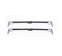 Barras Techo Coche Barra Transversal Negra Cerradura 2 Uds. Compatible para Infiniti QX80 Z63 2025-2026 Barras De Carga Ajustables Techo Color Plateado(Plata)
