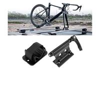 Barras Techo Coche Estante Universal para Horquilla Delantera Bicicleta + Juego Soporte Rueda Trasera Horquilla Aluminio Estante De Techo