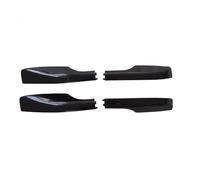 Barras Techo Coche para Toyota para Land para Cruiser 200 LC200 FJ200 2008-2017 Negro/Plata ABS Equipaje En El Techo del Coche Cubierta Tapa Barra De Techo Carcasa Final Rieles(Negro)