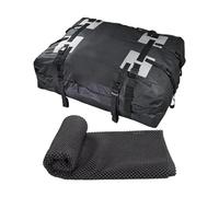 Barras Techo Coche Portador Carga Grande Pies Cúbicos Plegable Impermeable Bolsa para Techo Coche Portador Carga para Viajes Y Transporte Equipaje Coches Furgonetas Rieles(Roof Bag x Skid Pad)