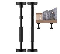 Barras telescópicas para muebles. Instalación del armario superior, sistema de soporte para columnas de baño. Sistema de soporte estable ajustable para el montaje inferior anticaídas. Soportes para