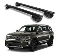 Barras Transversales de Techo para Kia Telluride (Except X-Line and X-Pro) 2019-2025, Aluminio para Barras de Carga en la Azotea para Canoa, Equipaje,Black