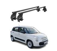 Barras transversales Menabo Compatible con Fiat 500L 2012-2024 Negro