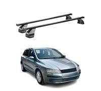 Barras transversales Menabo Compatible con Fiat Stilo 2001-2010 5-Puertas Negro