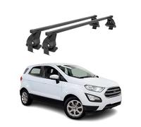 Barras transversales Menabo Compatible con Ford Ecosport 2017-2024 Negro
