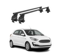 Barras transversales Menabo Compatible con Ford Ka+ 2016-2024 Negro