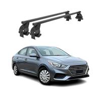 Barras transversales Menabo Compatible con Hyundai Accent V SD 2017-2024 Negro