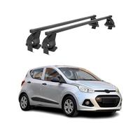 Barras transversales Menabo Compatible con Hyundai i10 2007-2013 Negro