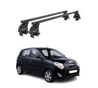 Barras transversales Menabo Compatible con Kia Picanto 2011-2017 Negro
