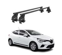 Barras transversales Menabo Compatible con Renault Clio V 2019-2024 Negro