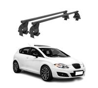 Barras transversales Menabo Compatible con Seat Leon II 2009-2013 Negro