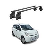 Barras transversales Menabo Compatible con Suzuki Alto 2009-2015 Negro