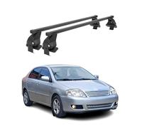 Barras transversales Menabo Compatible con Toyota Corolla E120 SD 2000-2017 Negro