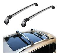 Barras transversales para portaequipajes de techo para VW Volkswagen Touareg 2011-2018, barras transversales de aluminio resistentes con sistema antirrobo y cerradura, portaequipajes de techo, color p