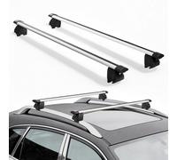 VEVOR Barras Transversales para Portaequipajes de Techo, Longitud de 1200 mm, Barras Transversales para Techo Elevado y Pegado de Coche, Carga de 75 kg, de Aleación de Aluminio, para Cestas de Carga