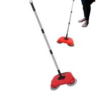 Barredora de Empuje Manual - Barredora de Piso de Acero Inoxidable, Escoba Ajustable no eléctrica, Herramienta de Limpieza portátil Diseño de fácil Empuje Barrer Migas de Pelo de masco