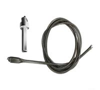 Barrena de drenaje flexible con cabeza en forma de oliva para un viaje suave de la tubería y máxima retención de desechos en aplicaciones de fontanería domésticas (3 m)