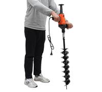 Barrena Eléctrica, 1900W, Taladro Enchufable Para Pozos, Con Broca, Barrena de Tierra, Utilizada en Granjas, Parques, Jardines, Patios y Campos para Plantar y Perforar