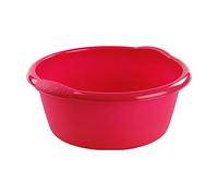 Barreño de plástico Redondo con Asas, Modelo Florencia, Cubo Multiusos, Limpieza (25 litros, Color Aleatorio)