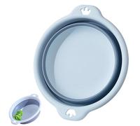 Barreño Plegable, Cubeta Redonda Portátil, Cubeta Redonda Multiusos, Cubeta Redonda Plegable Y Accesorios De Casa Y Camping para Senderismo, Camping