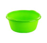 Barreño Redondo con Asas de 15 litros, Modelo Florencia, barreño de plástico Grande, Colores Surtidos (Azul, Rojo, Verde) 42 x 17 x 42 cm